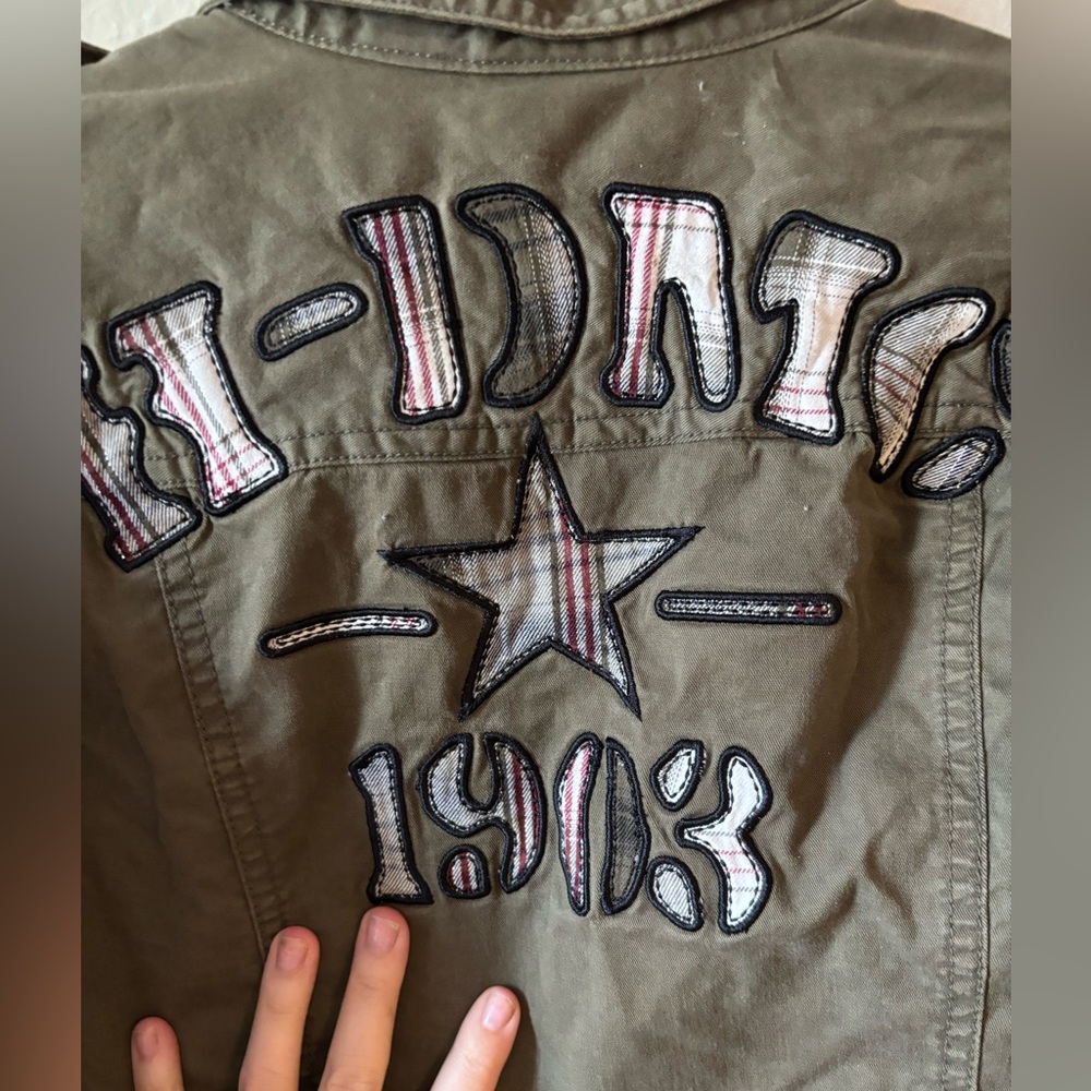 Harley Davidson Olive Green Jacket size small - Picture 5 of 7